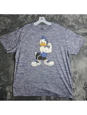 Disney T-shirt Large Donald Duck Graphic Muscle Cartoon